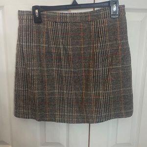 Plaid mini skirt